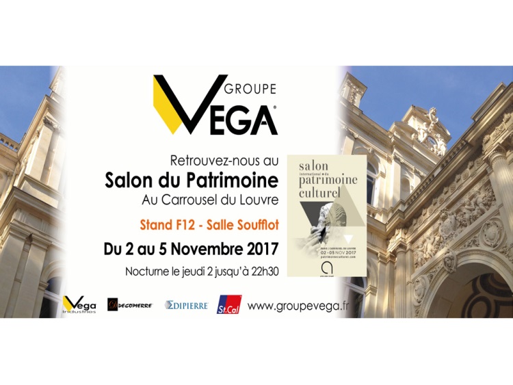 Le Groupe VEGA sera présent au salon international du patrimoine culturel